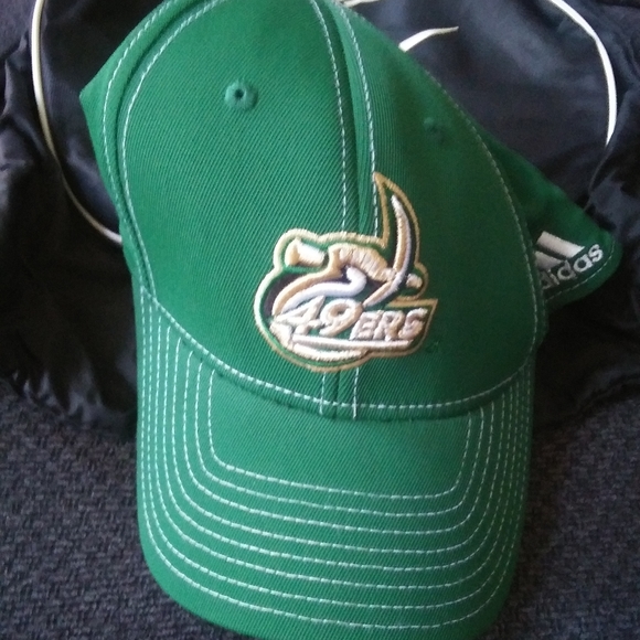 UNC 49ers University Adidas Hat $28+free bookbag.